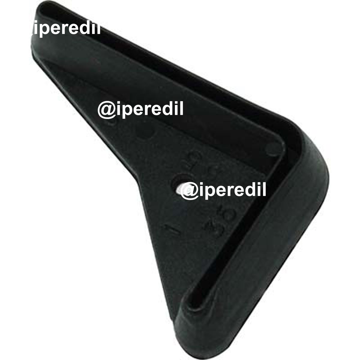 PUNTALE X ASTA METALLICA PE NERO MM 35X55 SX