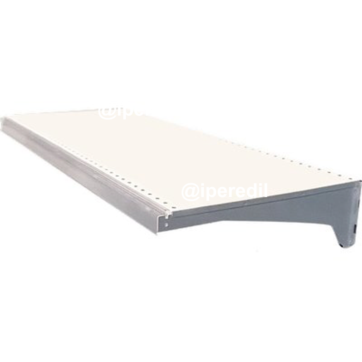 RIPIANO MARKET ACCIAIO VERNICIATO BIANCO CM 40X100 CF= PZ 4