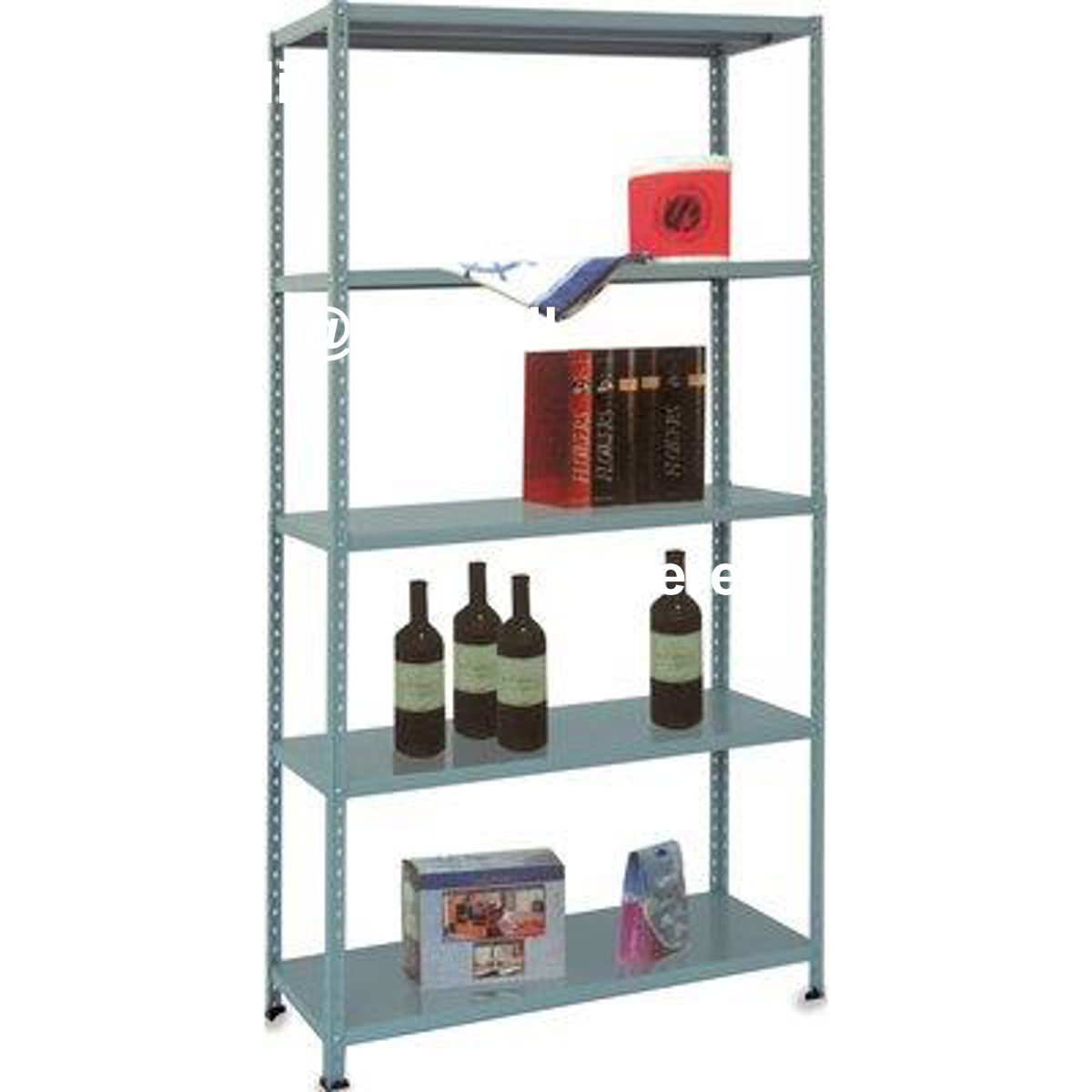 SCAFFALE KIT 5 RIPIANI ASTE SPEZZATE PROMETAL VERN GRIGIO CM 40X100 H.CM 186