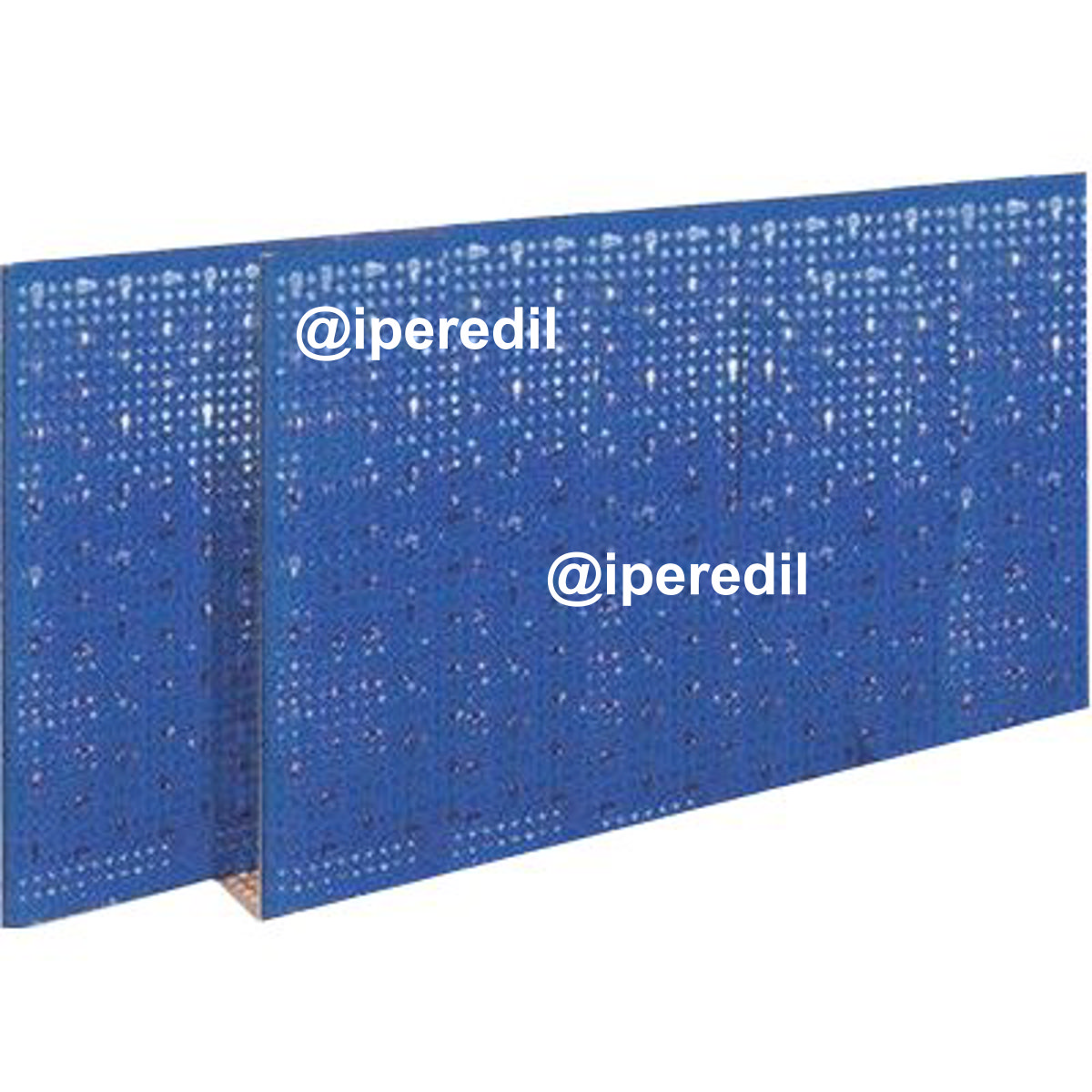 PANNELLO ESPOSITIVO A FORI ASOLATI ACCIAIO VERNICIATO CM 100X50 BLU - 08174033