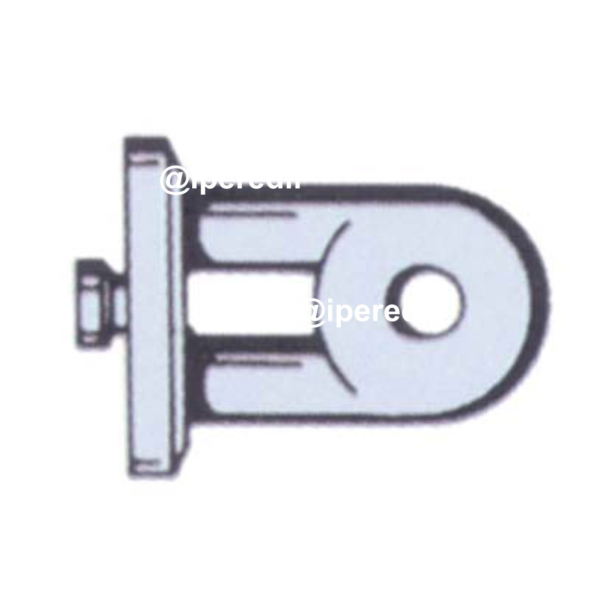 GANCIO OCCHIOLO PLT X PANNELLO ESPOSITIVO MM 30 F.MM 7 - 08175006