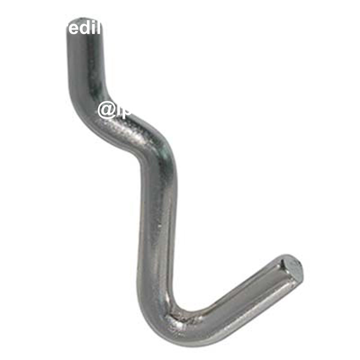 GANCIO UNCINO ACCIAIO X PANNELLO ESPOSITIVO CROMATO N° 1 MM 15X31