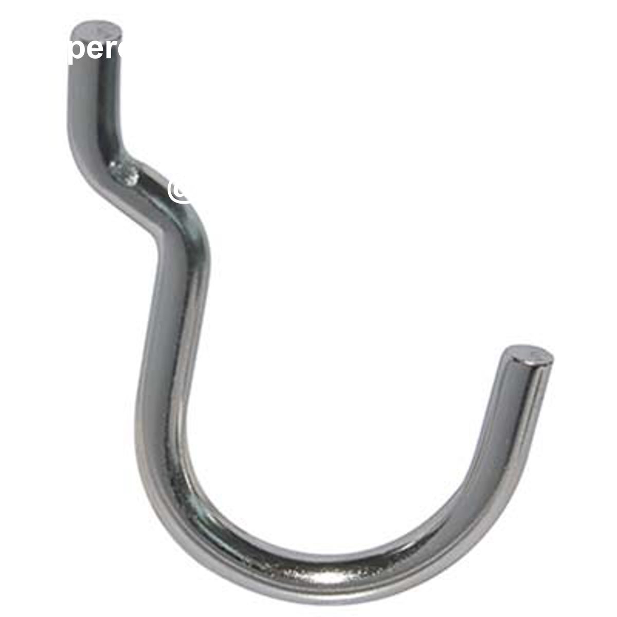 GANCIO UNCINO ACCIAIO X PANNELLO ESPOSITIVO CROMATO N° 3 MM 25X37