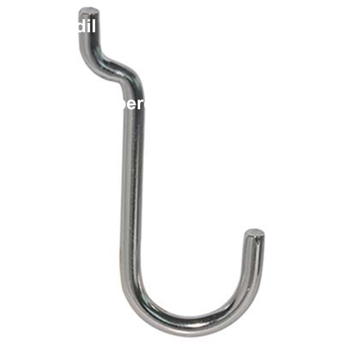 GANCIO UNCINO ACCIAIO X PANNELLO ESPOSITIVO CROMATO N° 4 MM 22X53