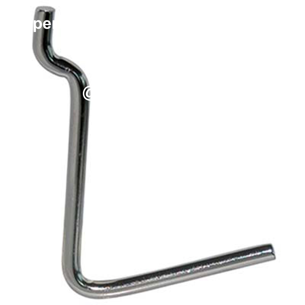 GANCIO UNCINO ACCIAIO X PANNELLO ESPOSITIVO CROMATO N° 6 MM 38X53