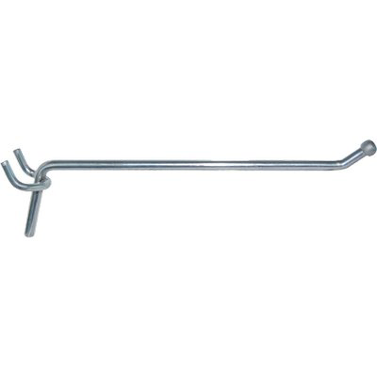 GANCIO SEMPLICE ACCIAIO X PANNELLO ESPOSITIVO CROMATO MM 300