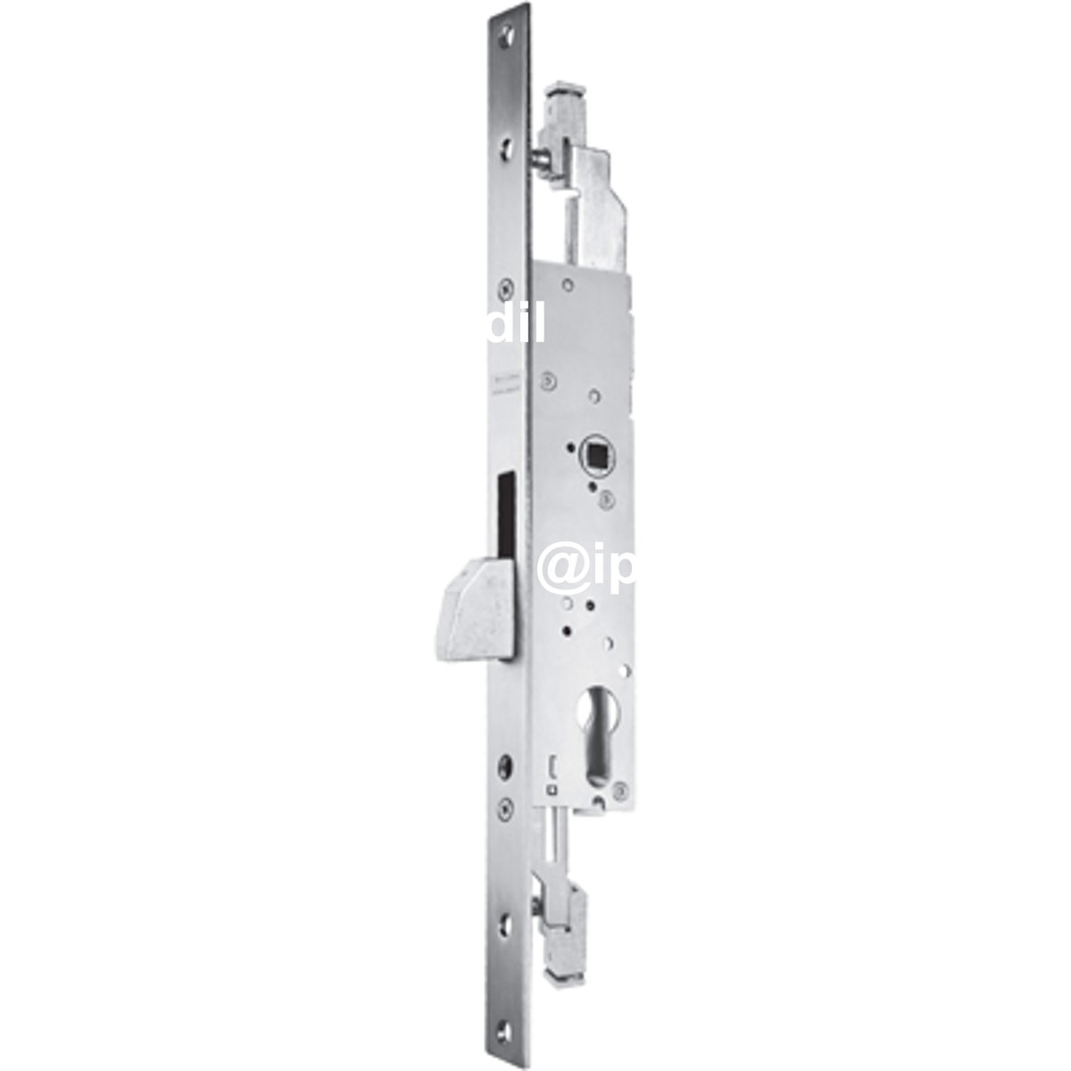 SERRATURA MONTANTE INFILARE N988 GIRA CORNI B.Q INOX F.MM 24 F.SAGOM M1 TRIPL+Q8 E.MM 25