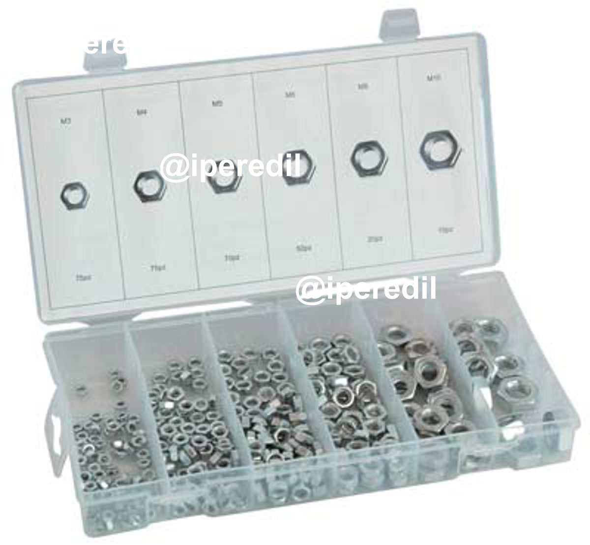 DADO ESAGONALE ZINCATO IN KIT SELF HAND M 3/10 CF=PZ 300