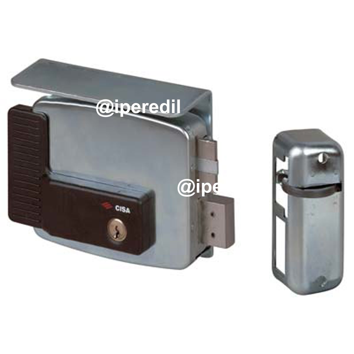 SERRATURA METALLO APPLICARE ELETTRICA 11761 CISA ZINC C.TONDO FISSO M2+SCR+TETT E.MM 60 DX - 08210335