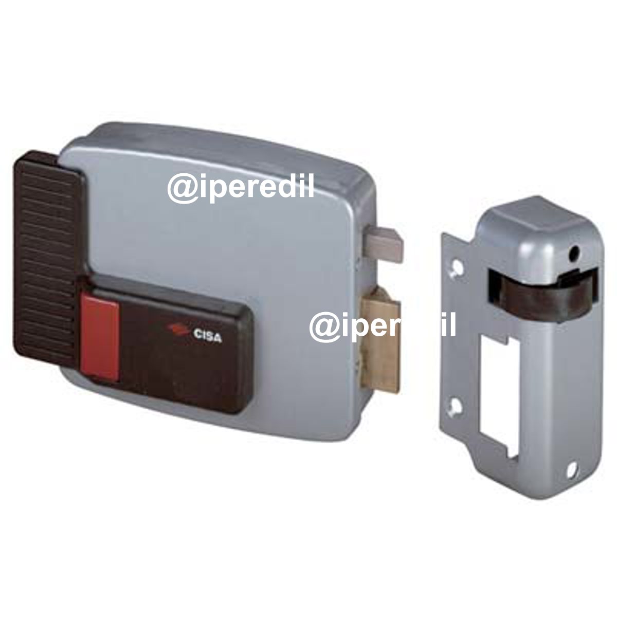 SERRATURA LEGNO APPLICARE ELETTRICA 11610 CISA VERN C.STACCATO+SCR+PULSANTE E.MM 50 SX - 08211006