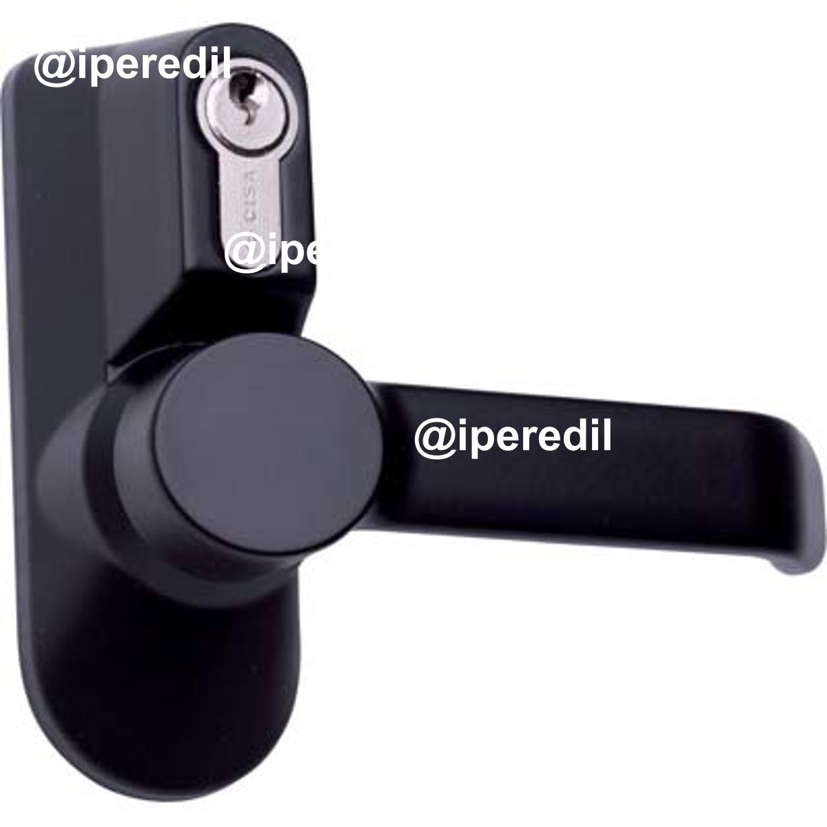MANIGLIA ANTIPANICO ESTERNA 07078.38 CISA + CILINDRO VERN NERA