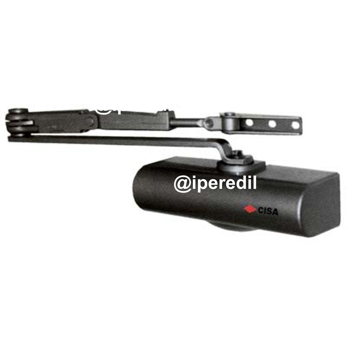 CHIUDIPORTA A CREMAGLIERA C1416 CISA VERN NERO FORZA 2/4 + FERMO - 08212522