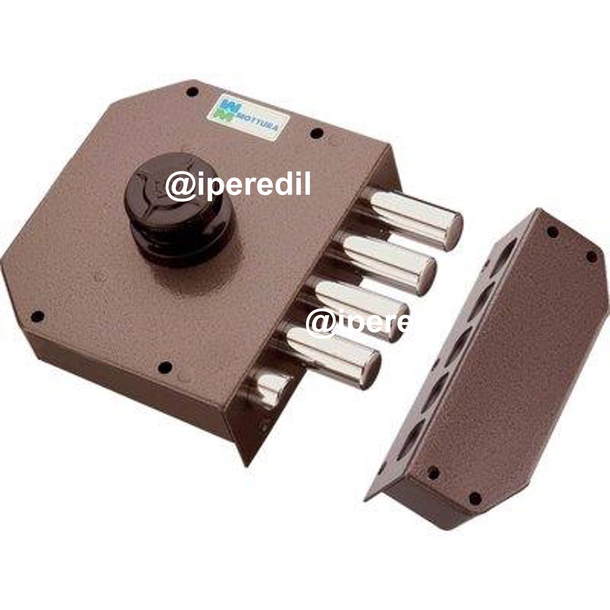 SERRATURA LEGNO APPLICARE 30611 MOTTURA C.POMPA M4+SCR +POMOLO E.MM 63 SX