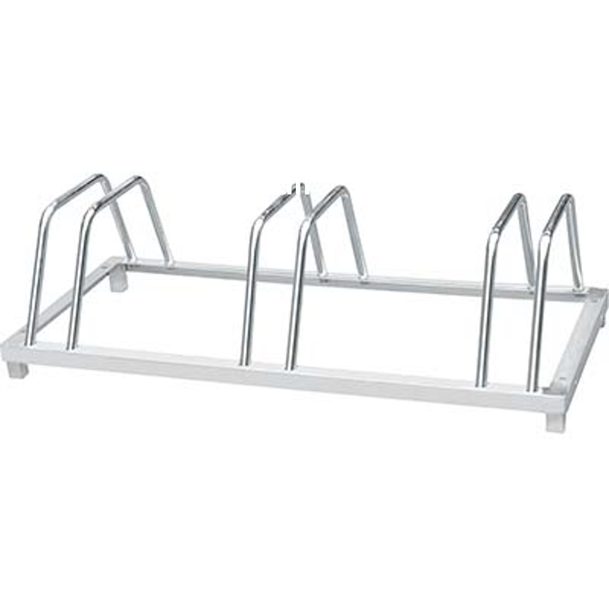 RASTRELLIERA PARCHEGGIO BICI 3 POSTI EFFE ZINCATA MM 880X395 H.MM 245