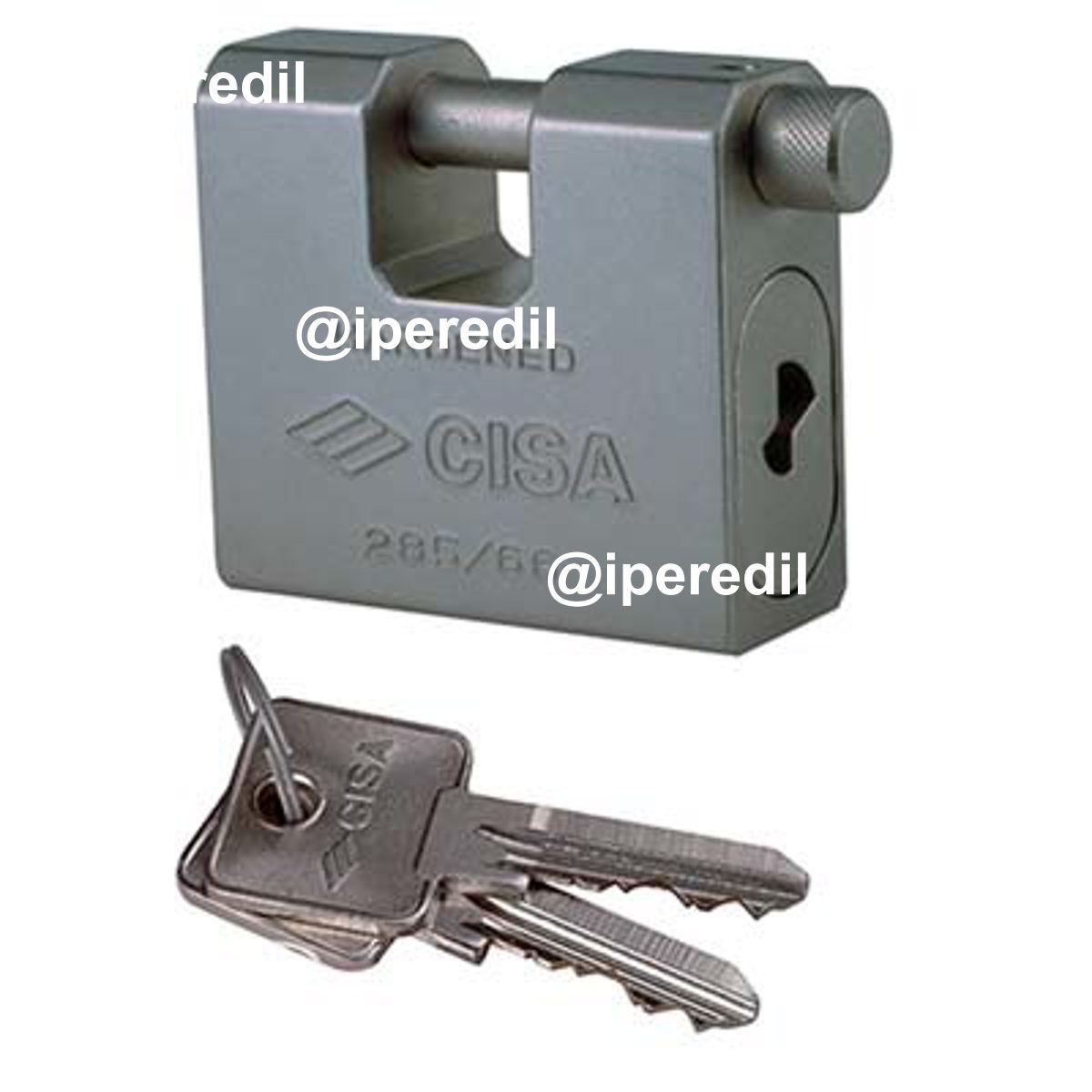 LUCCHETTO ANTISCASSO 28550 CISA ACCIAIO CARBONITRURATO CHIAVI 2 MM 84 - 08236113
