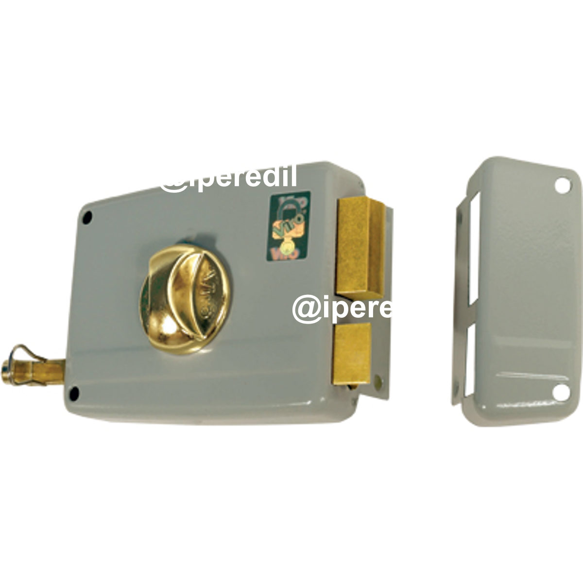 SERRATURA LEGNO APPLICARE 7601 VIRO C.STACCATO M2+TIRANTE+POMOLO E.MM 70 SX