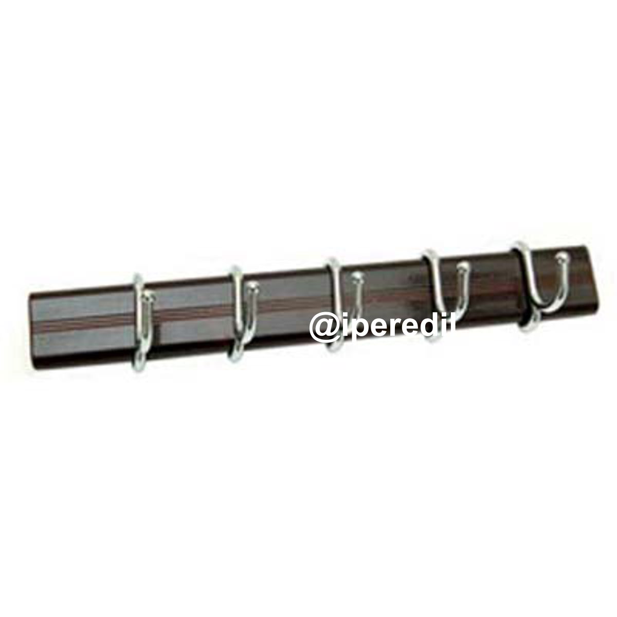 APPENDITUTTO ADESIVO MINI ALLUMINIO GANCI POSTI 5 CM 25 NOCE CROMO LUCIDO - 08300026