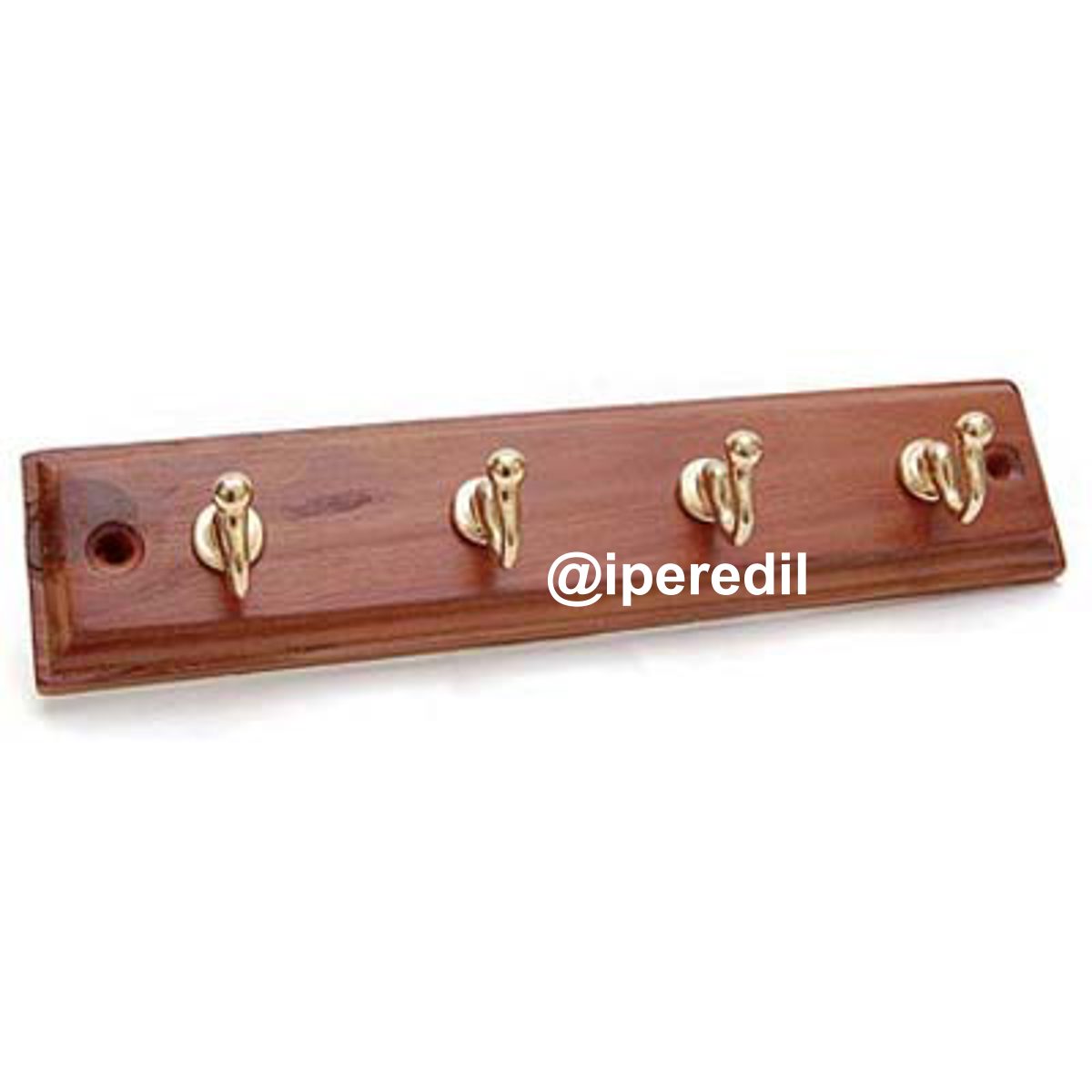 GANCIO A MURO CLASSIC LEGNO NOCE ACCIAIO ORO POSTI 4