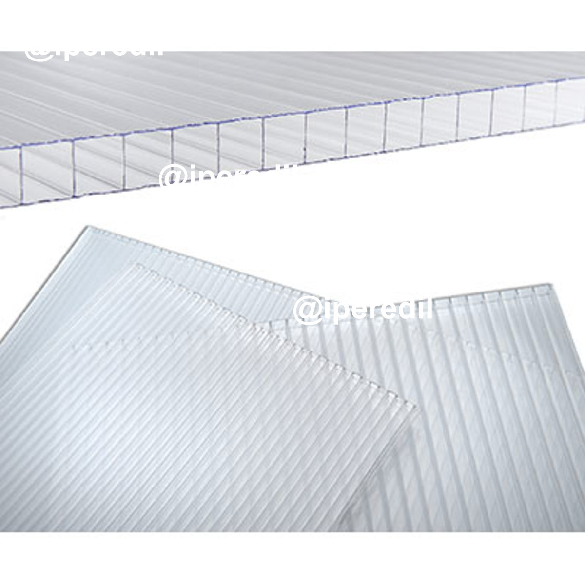 LASTRA ALVEOLARE POLICARBONATO TRASPARENTE CM 98X200 S.MM 6 - 08307960