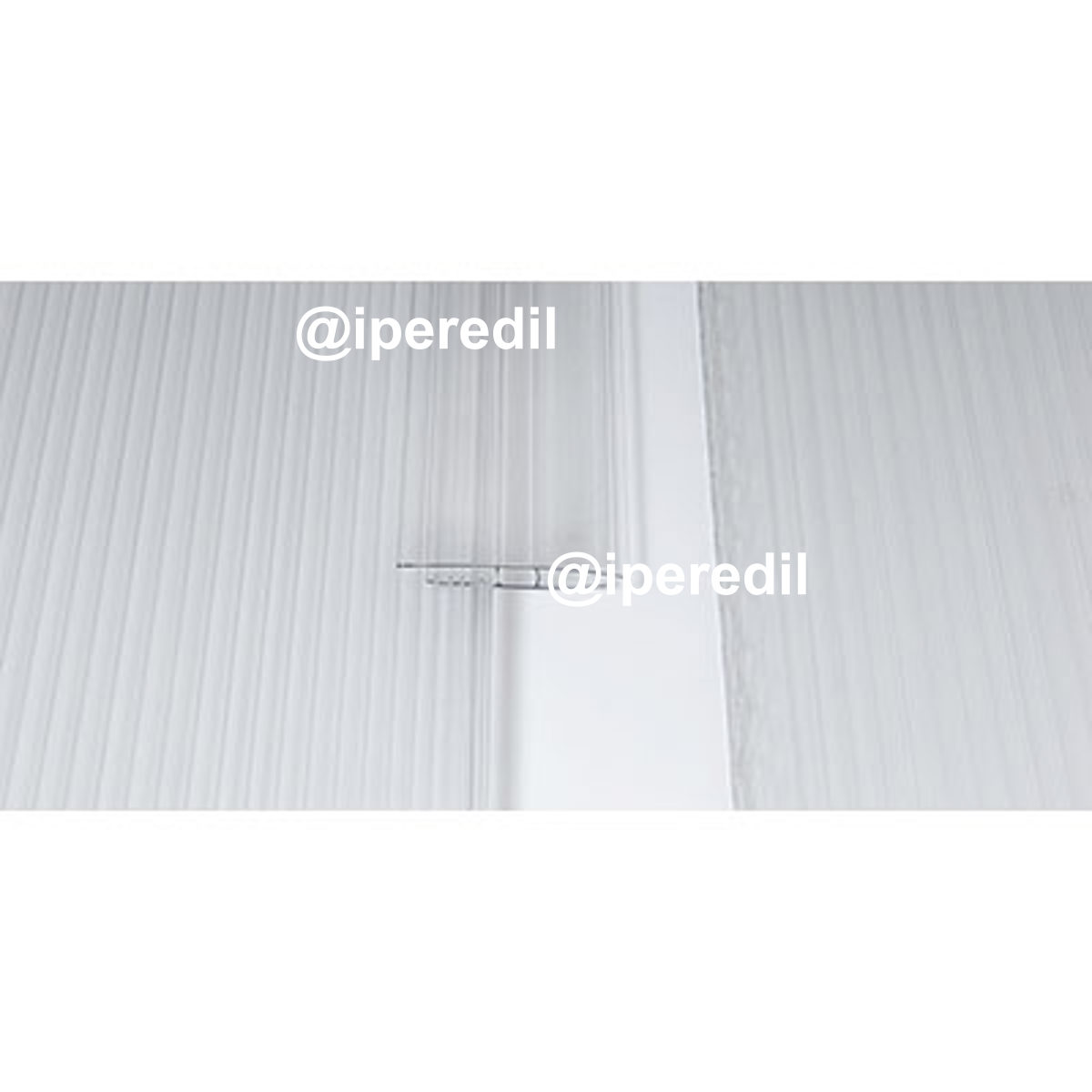 PROFILO GIUNZIONE H LASTRA ALVEOLARE POLICARBONATO TRASPARENTE H.CM 200 S.MM 6 - 08307970