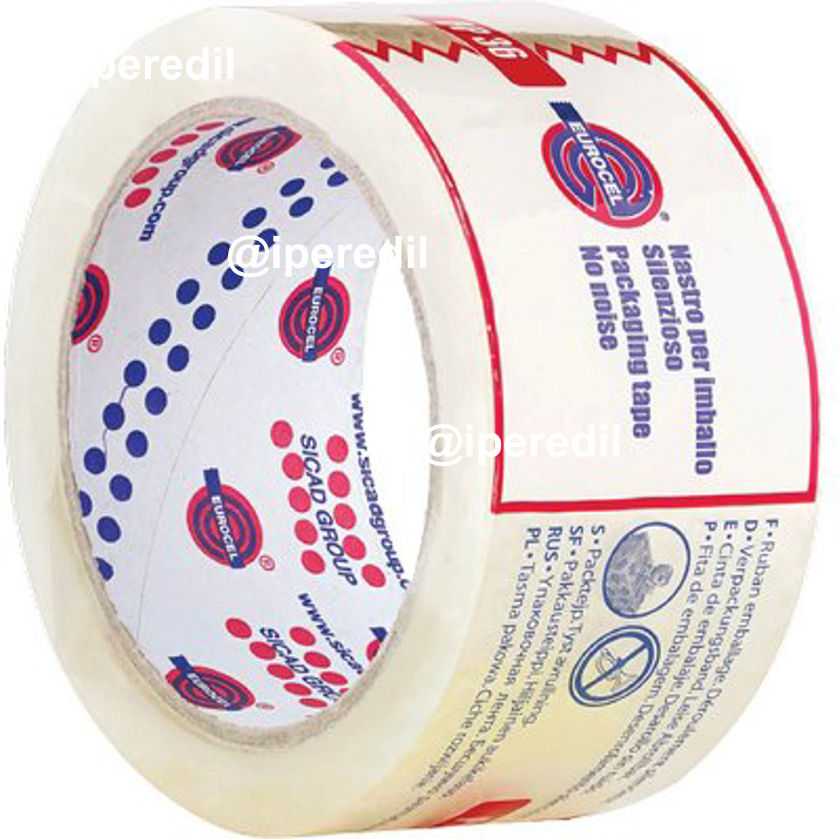 NASTRO IMBALLO TRASPARENTE SILENT PP 36 TB EUROCEL PPL MM 50 ML 66 - 08312156