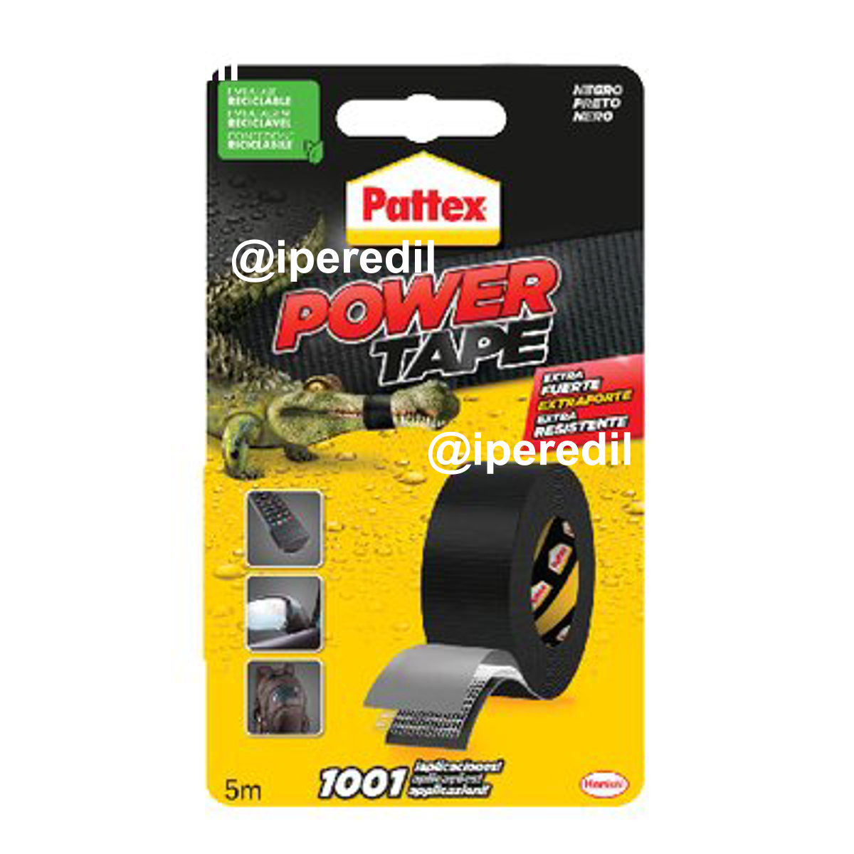 NASTRO ALTA RESISTENZA POWER TAPE PATTEX NERO MM 50 ML 5 - 08312211