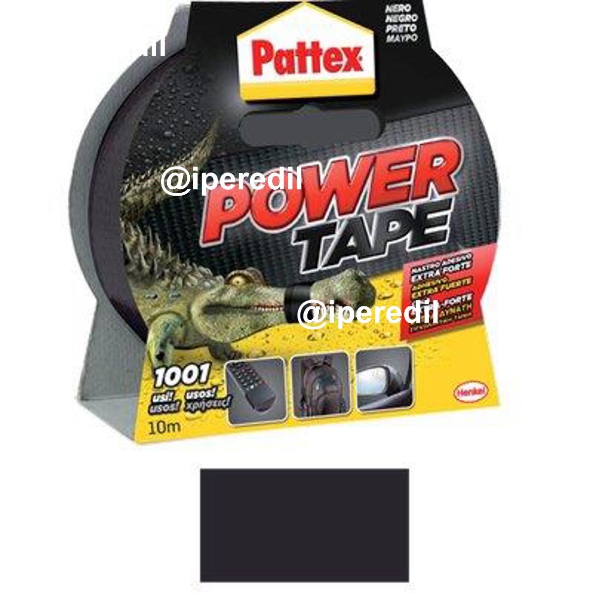 NASTRO ALTA RESISTENZA POWER TAPE PATTEX NERO MM 50 ML 10 - 08312214