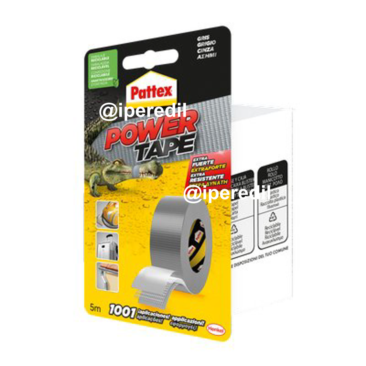 NASTRO ALTA RESISTENZA POWER TAPE PATTEX GRIGIO MM 50 ML 5 - 08312218
