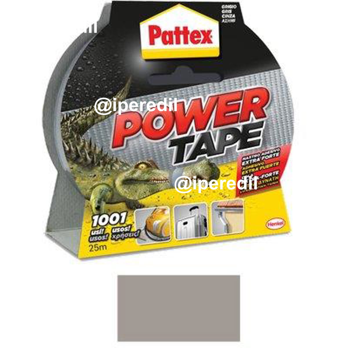 NASTRO ALTA RESISTENZA POWER TAPE PATTEX GRIGIO MM 50 ML 10 - 08312219