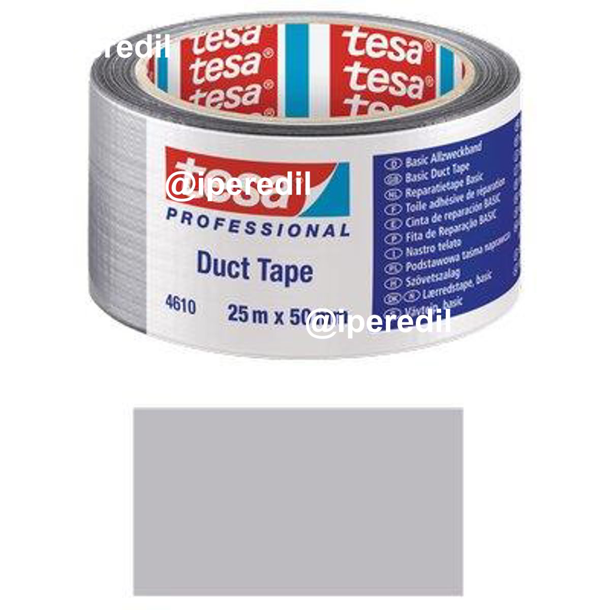 NASTRO ALTA RESISTENZA DUCT TAPE 4610 TESA GRIGIO MM 50 ML 25