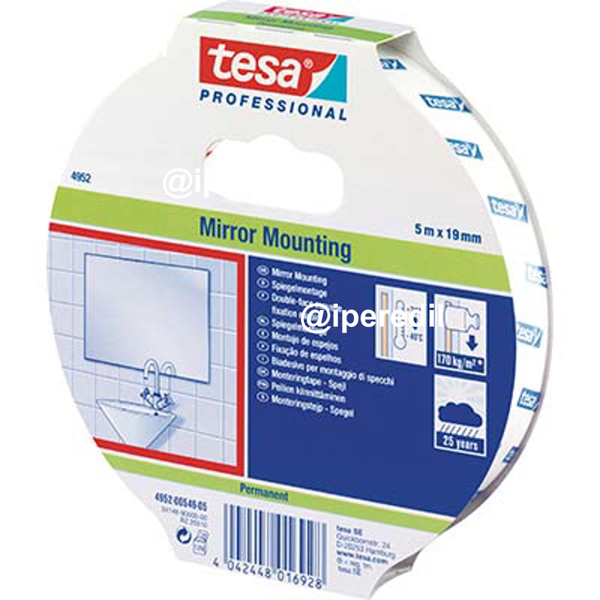 NASTRO BIADESIVO SPECCHI MOUNTING 66952 TESA MM 19 ML 5