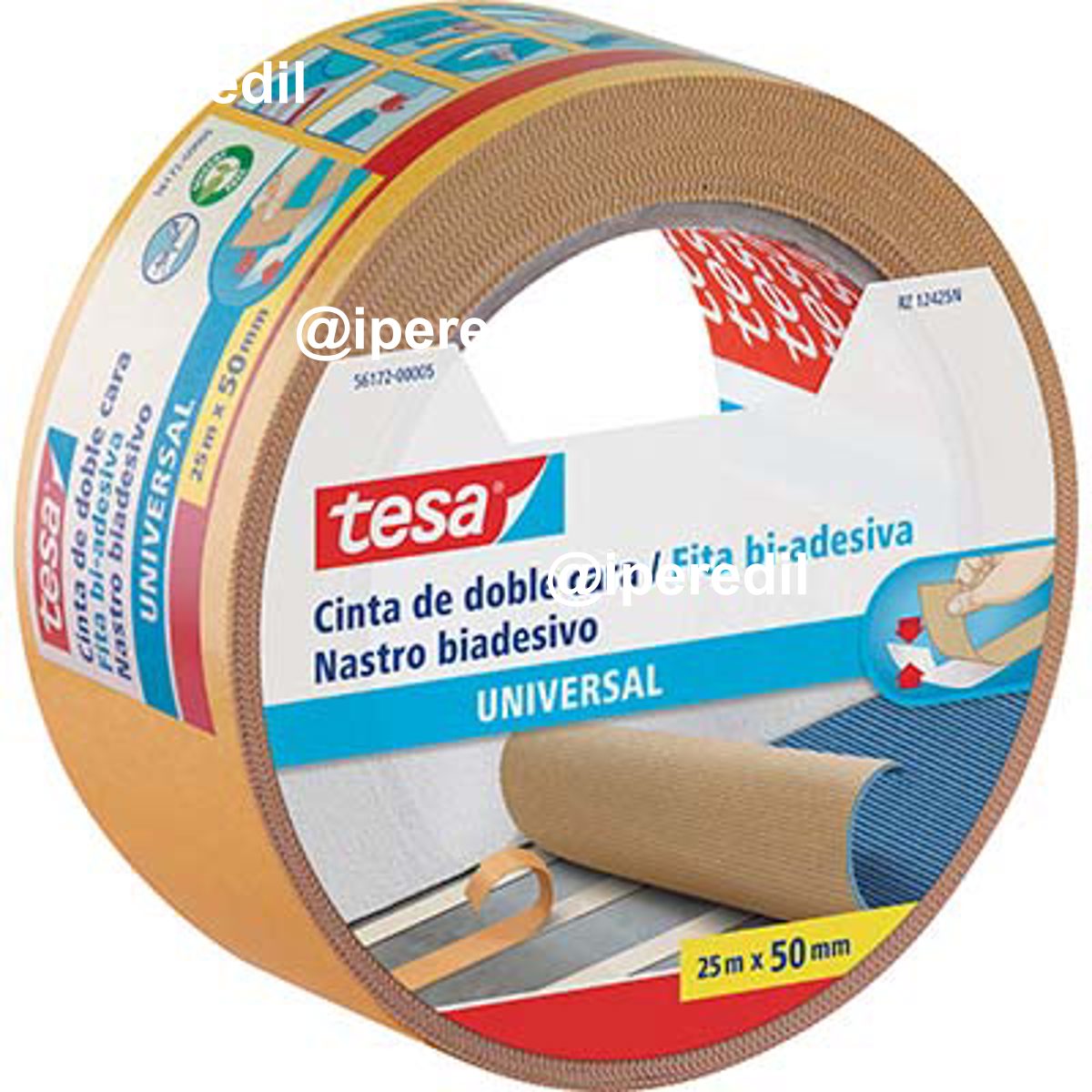 NASTRO BIADESIVO UNIVERSALE PAVIMENTI TESA MM 50 ML 25