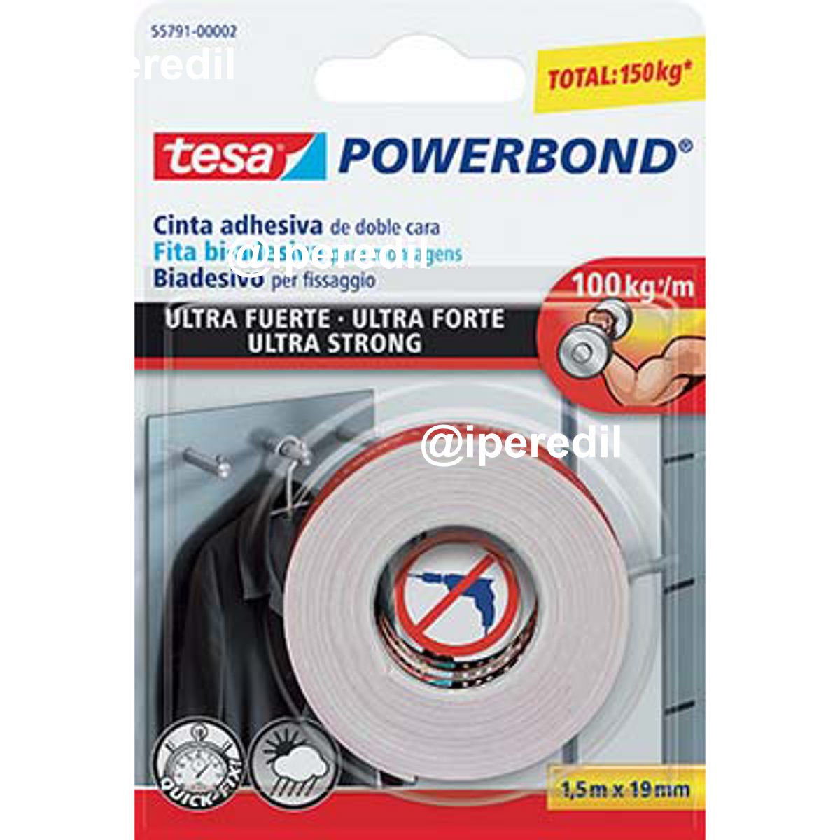 NASTRO BIADESIVO MOUNTING ULTRA STRONG 66792 TESA MM 19 ML 1,5 - 08312436