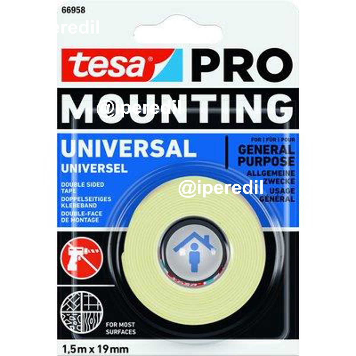 NASTRO BIADESIVO UNIVERSALE MOUNTING 66958 TESA MM 19 ML 1,5