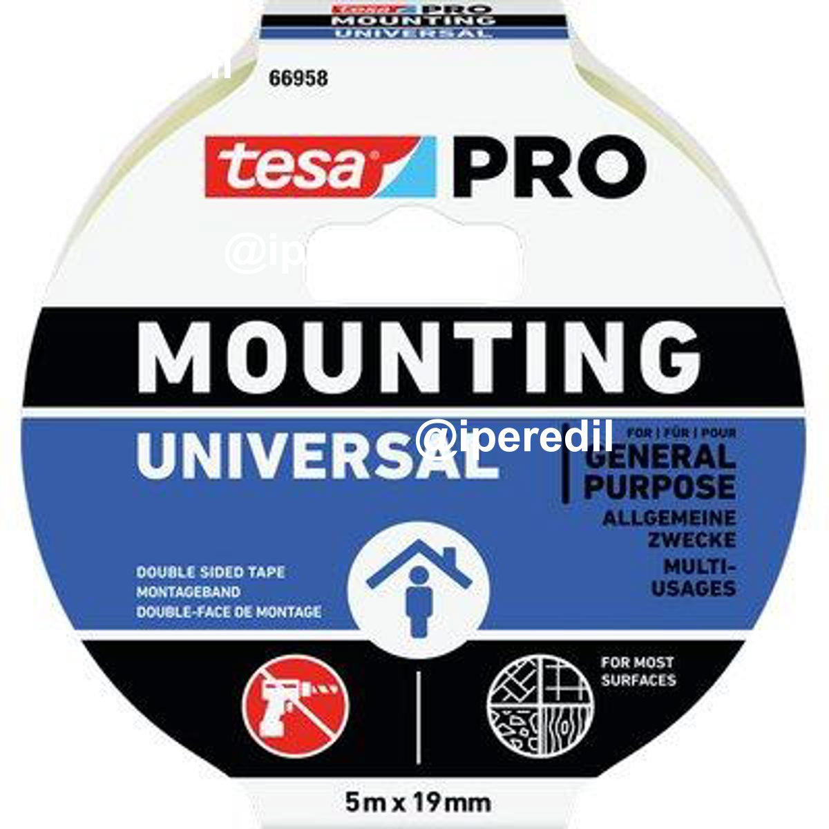 NASTRO BIADESIVO UNIVERSALE MOUNTING 66958 TESA MM 19 ML 5