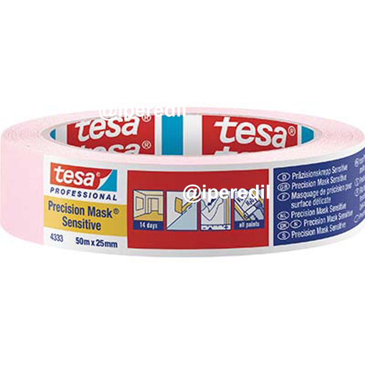 NASTRO CARTA SENSITIVE ROSA 4333 TESA MM 25 ML 50