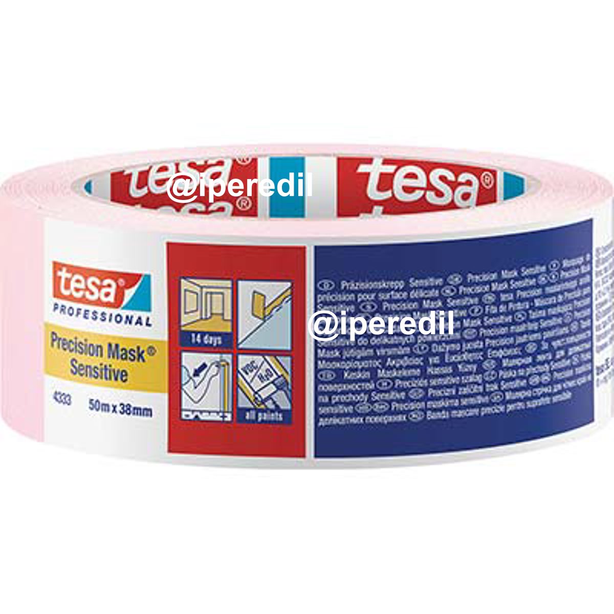 NASTRO CARTA SENSITIVE ROSA 4333 TESA MM 38 ML 50 - 08312709