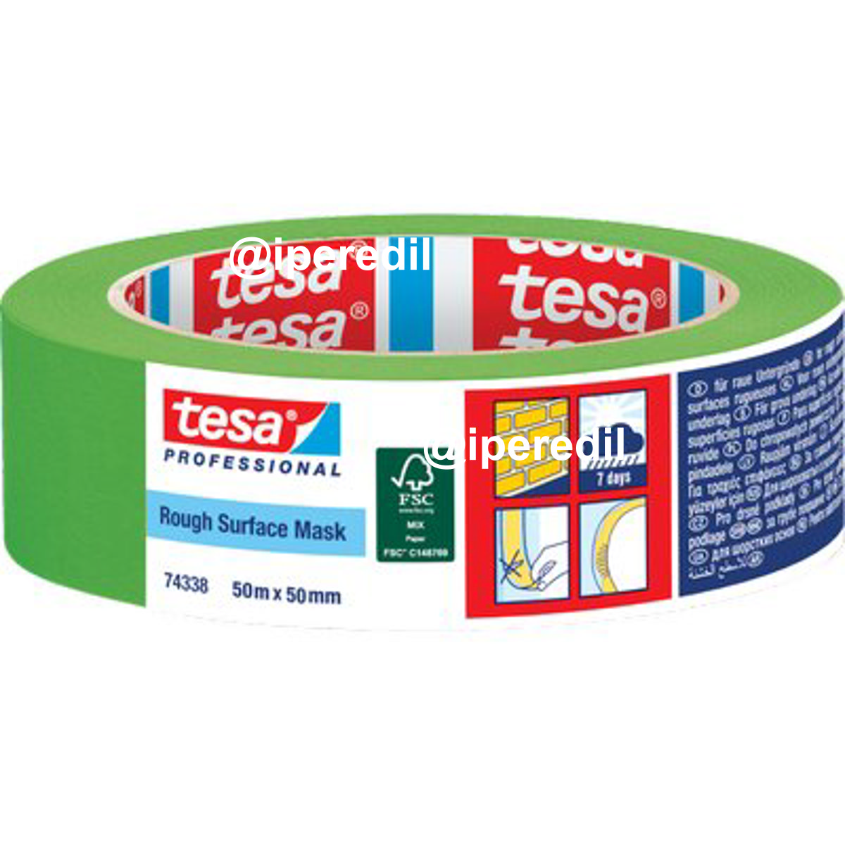 NASTRO CARTA ESTERNI VERDE 74338 TESA MM 50 ML 50