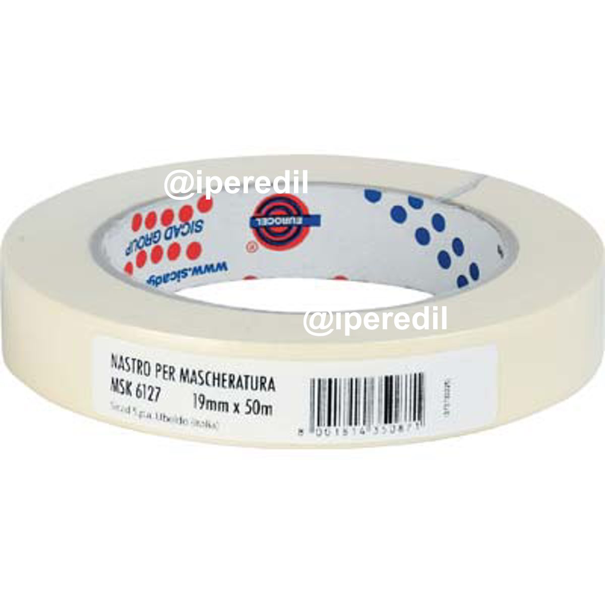 NASTRO CARTA MSK 6127 TB EUROCEL MM 19 ML 50