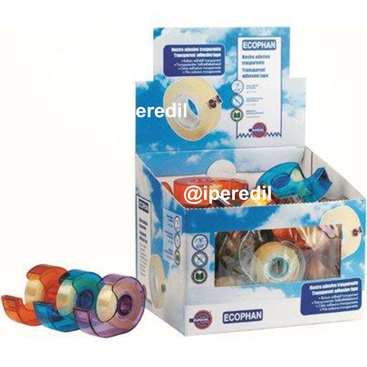 NASTRO ADESIVO TRASPARENTE CHIOCCIA EUROCEL PPL MM 19 ML 25 CF=PZ 34 - 08313119