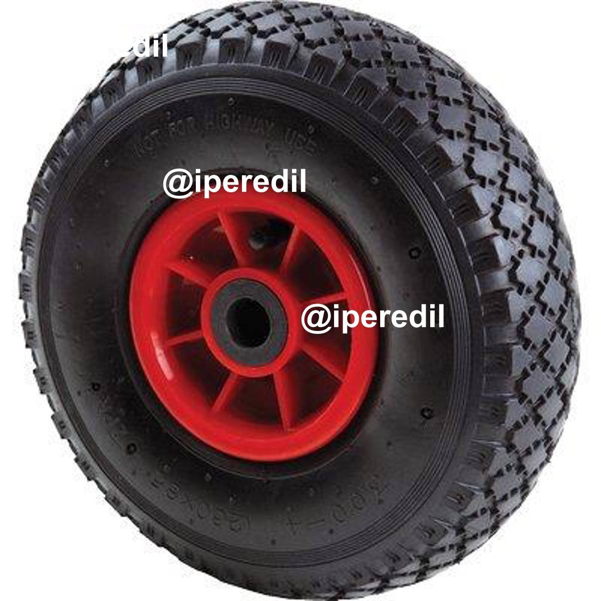 RUOTA PNEUMATICA X BRAVETTA MOZZO CENTRATO WORKIT 3.00X4" DISCO PLT MOZZO MM 75 F.MM 20 + PFU