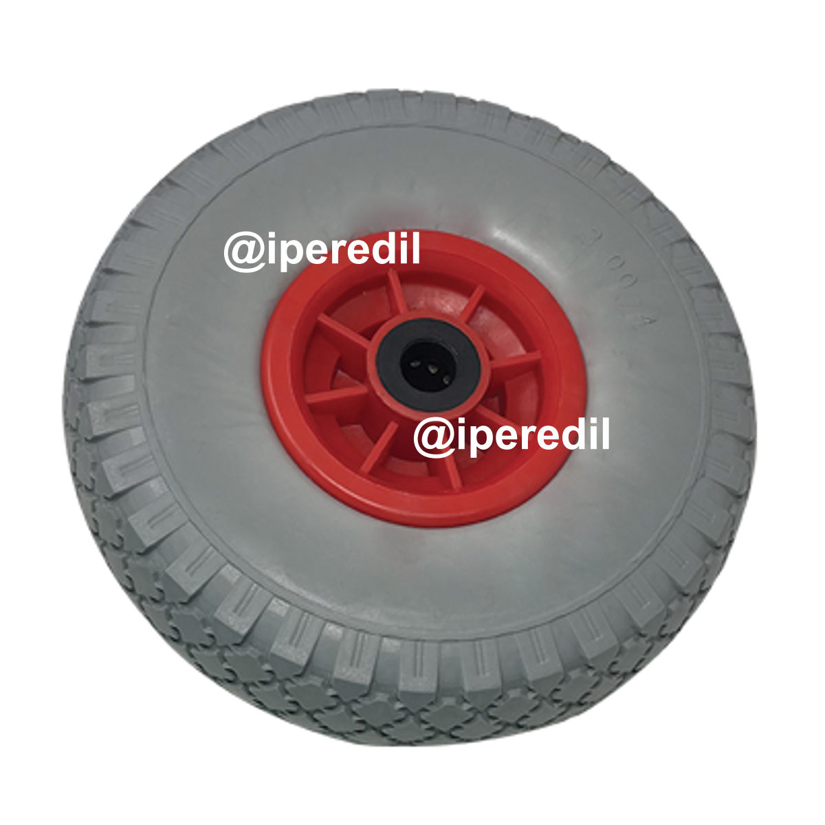 RUOTA PU ANTIFORO X BRAVETTA MOZZO CENTRATO WORKIT 3.00X4" DISCO PLT MOZZO MM 75 F.MM 20