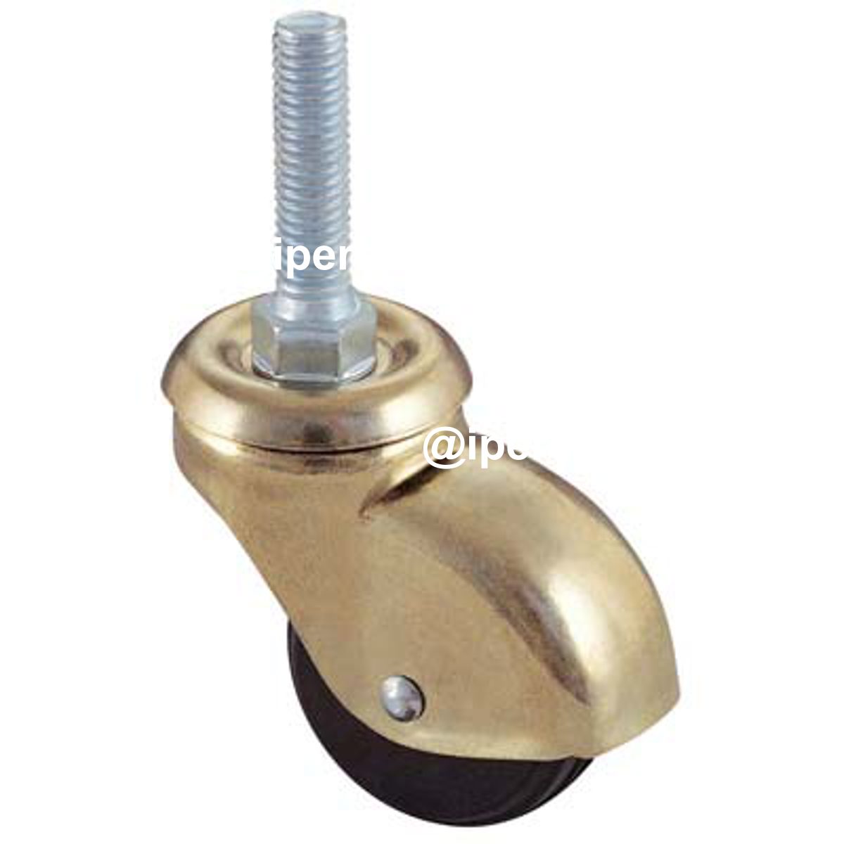 RUOTA SFERICA GIREVOLE PERNO FILETTATO 210B AVO A/OTTONATO/GOMMA D.MM 35X18 F.MA 8X30