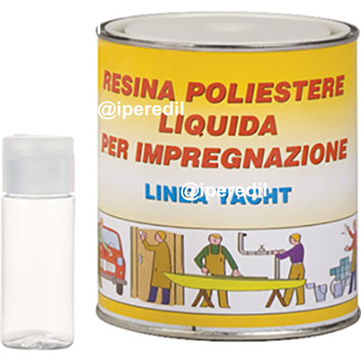 FIBRORESINA LIQUIDA + CATALIZZATORE ML 750