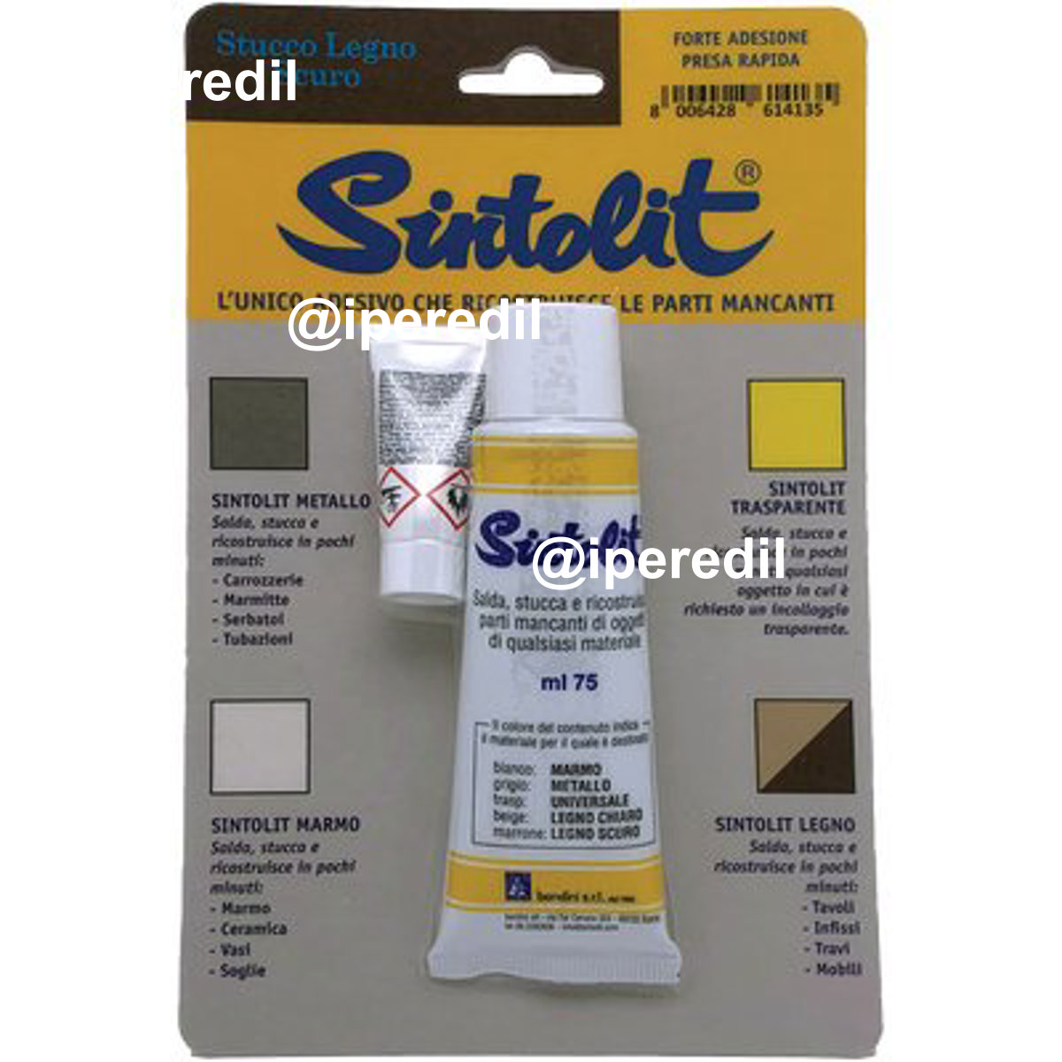 STUCCO LEGNO FAI DA TE SELF SINTOLIT SCURO ML 75