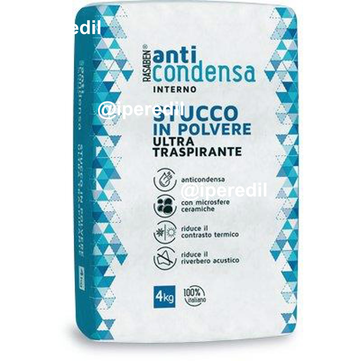 STUCCO POLVERE INTERNO ANTICONDENSA K2 RASABEN KG 4