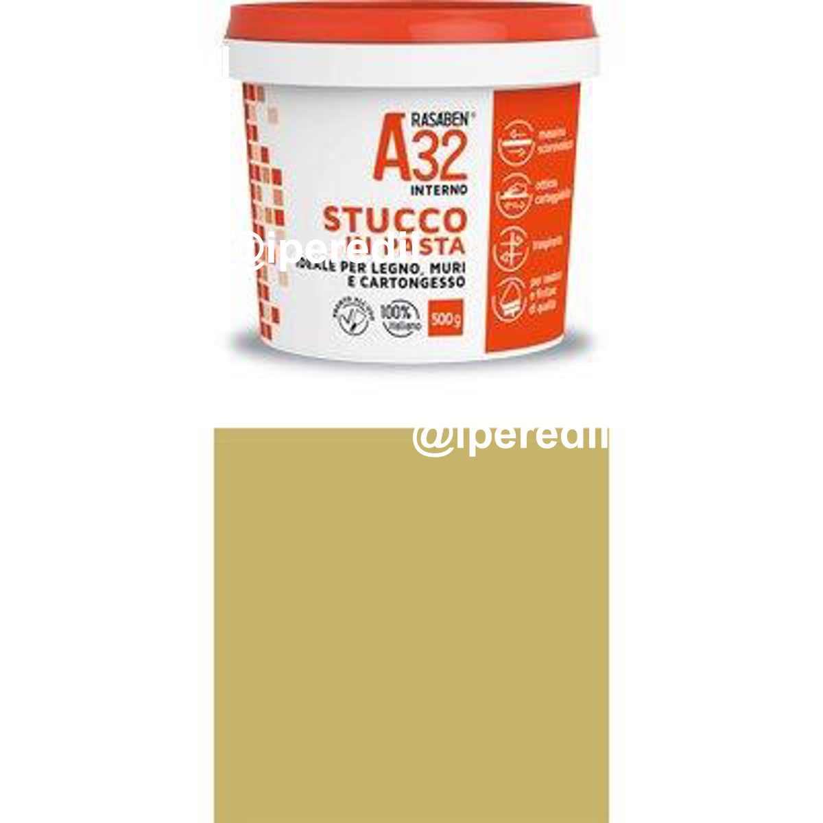 STUCCO PASTA LEGNO A32 K2 RASABEN PINO KG 0,5