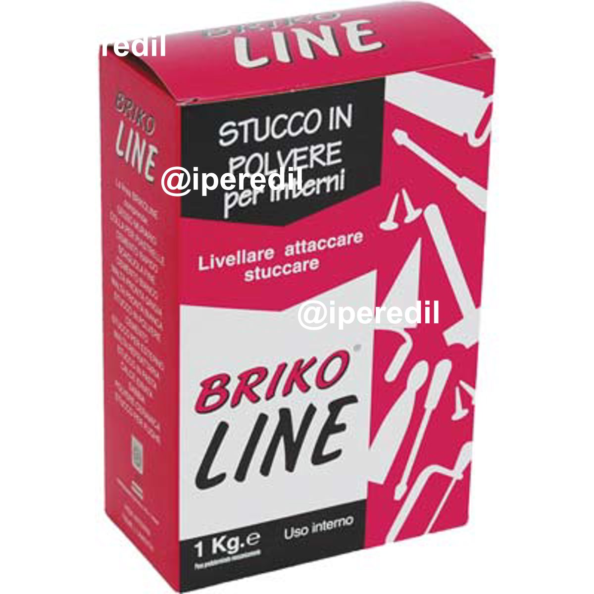 STUCCO POLVERE BRIKO LINE BIANCO KG 1