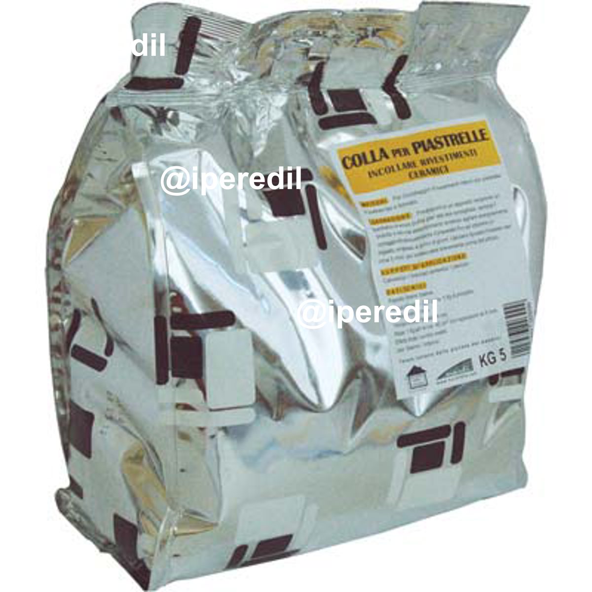 COLLANTE MAIOLICHE POLVERE BRIKO LINE BIANCO KG 5