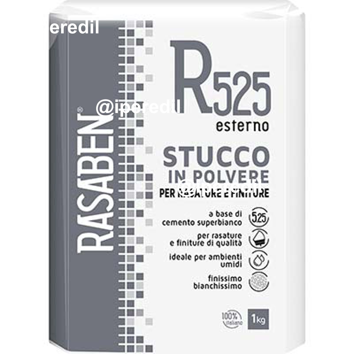STUCCO POLVERE ESTERNO R525 K2 RASABEN KG 1 - 08340073